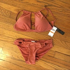 Women's Sparkling Rust Bikini Set